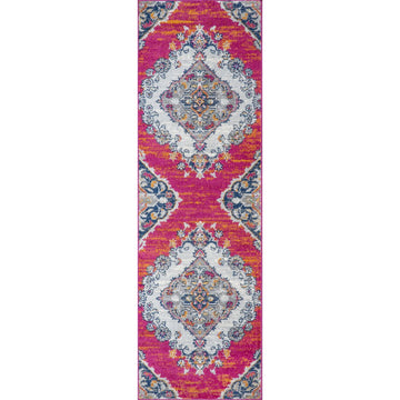 Bright bohemian Flair Boho Vintage Medallion Area Rug